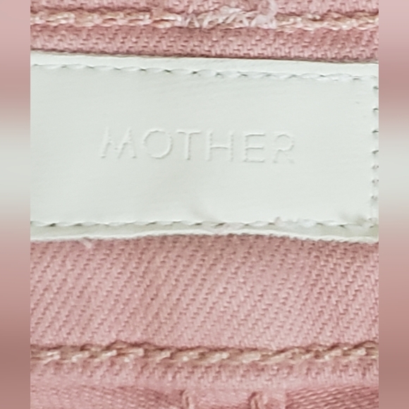 MOTHER Straight Leg Jeans in Soft Pink - Picture 2 of 11